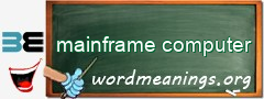 WordMeaning blackboard for mainframe computer